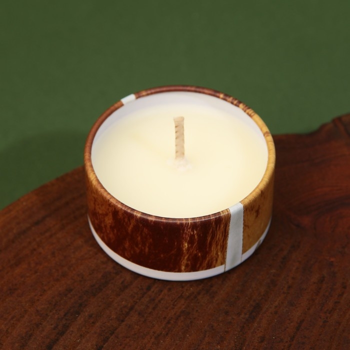 Новогодняя Свеча новогодняя в железной банке &laquo;Новый год: Сказочного года&raquo;, аромат еловые шишки, диам. 4,8 см