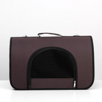 Сумка - переноска для животных, 2 входа, 46 х 28,5 х 30 см, коричневая Сумка - переноска для животных, 2 входа, 46 х 28,5 х 30 см, коричневая