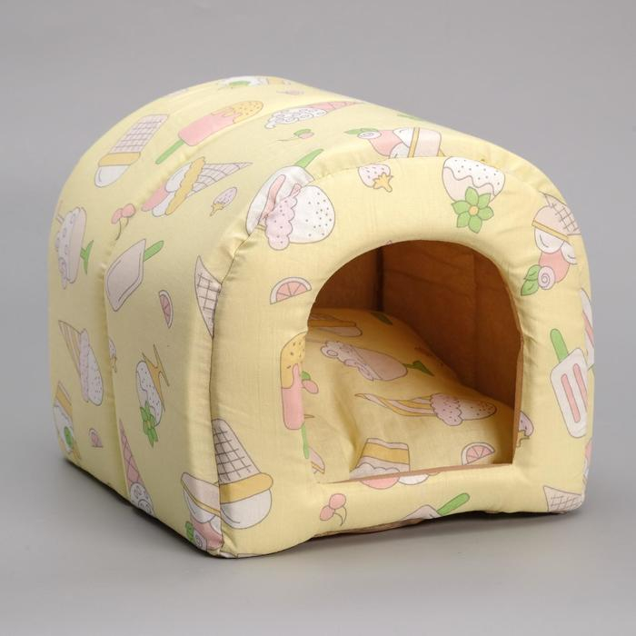 Домик-тоннель 25 х 25 х 28 см микс цветов Домик-тоннель 25 х 25 х 28 см микс цветов