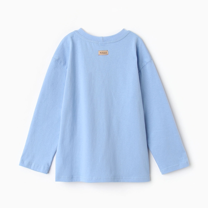 Лонгслив детский MINAKU, цвет голубой, рост 158 см