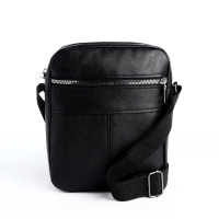 Сумка мужская на молнии, цвет чёрный Сумка мужская на молнии, цвет чёрный