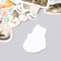 Наклейки для творчества "Породы кошек" тиснение золото набор 48 шт 9х7х0,8 см Наклейки для творчества "Породы кошек" тиснение золото набор 48 шт 9х7х0,8 см