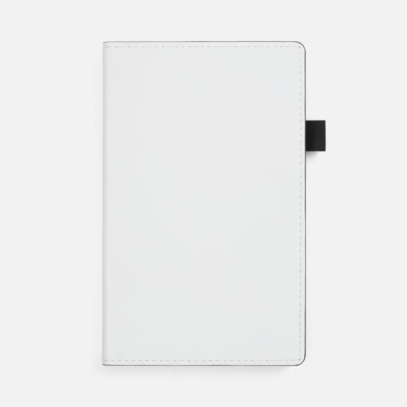 Ежедневник White Shall, недатированный, бело-черный