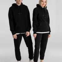 Толстовка с капюшоном унисекс King, черная, размер M