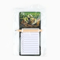 Магнит новогодний с блоком для записи и карандашом &laquo;Новый год: Богатого года&raquo;, 7 х 14,4 см