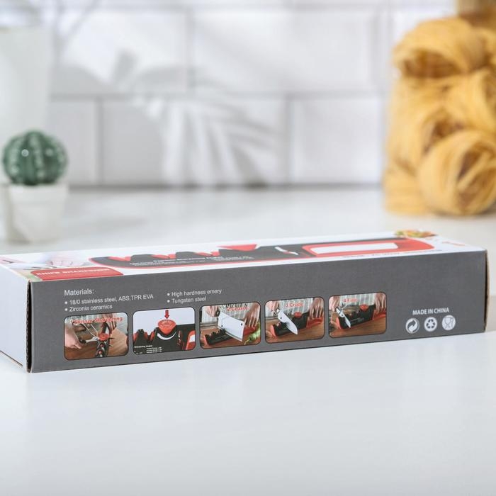 Точилка Hi-tech, 4 в 1, с регулятором угла заточки, цвет МИКС