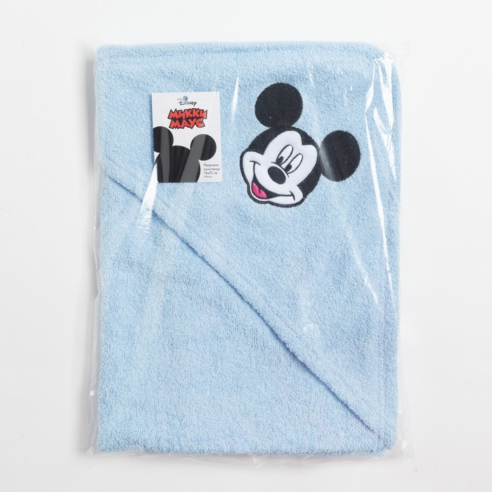 Полотенце уголок махровое &laquo;Микки Маус&raquo;, 75 х 75 см, 100% хлопок