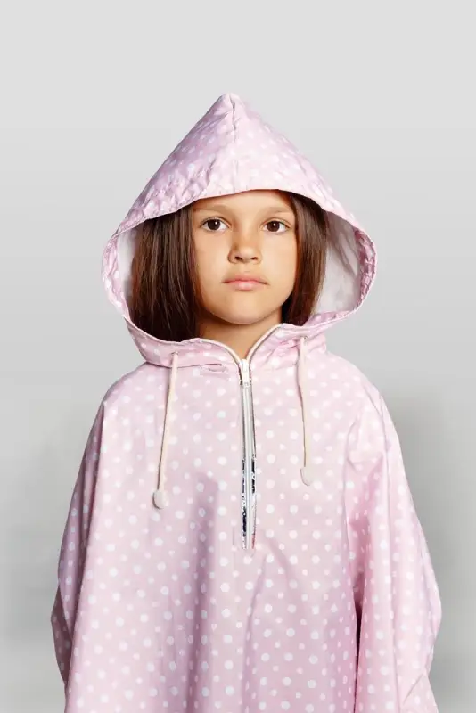 Дождевик-пончо детский AquaStop Kids на заказ, разноцветный,6-8 лет