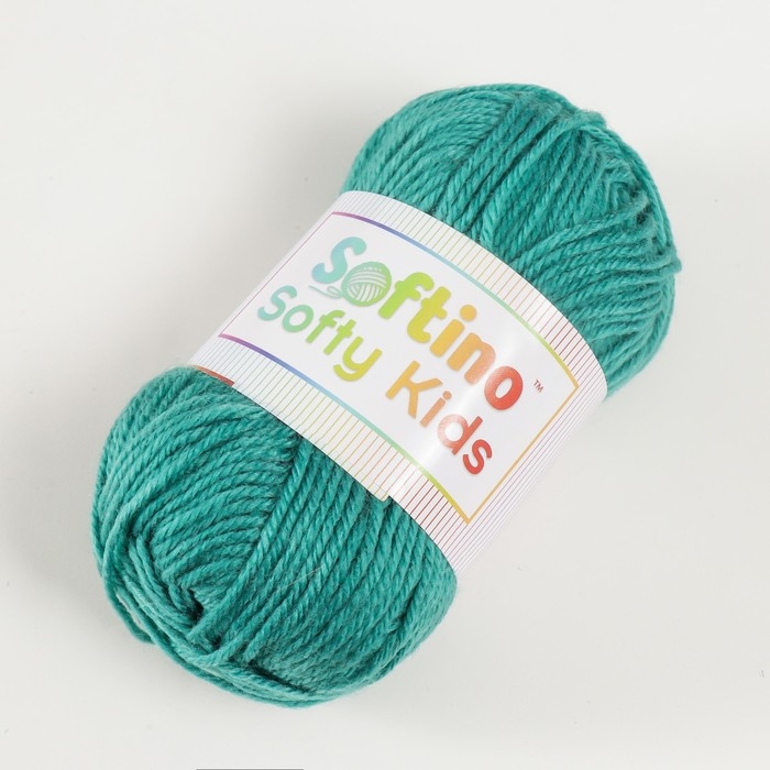 Пряжа 100% акрил "Softy Kids" 90м &plusmn;5м 50 гр цвет 20 серо-зелёный