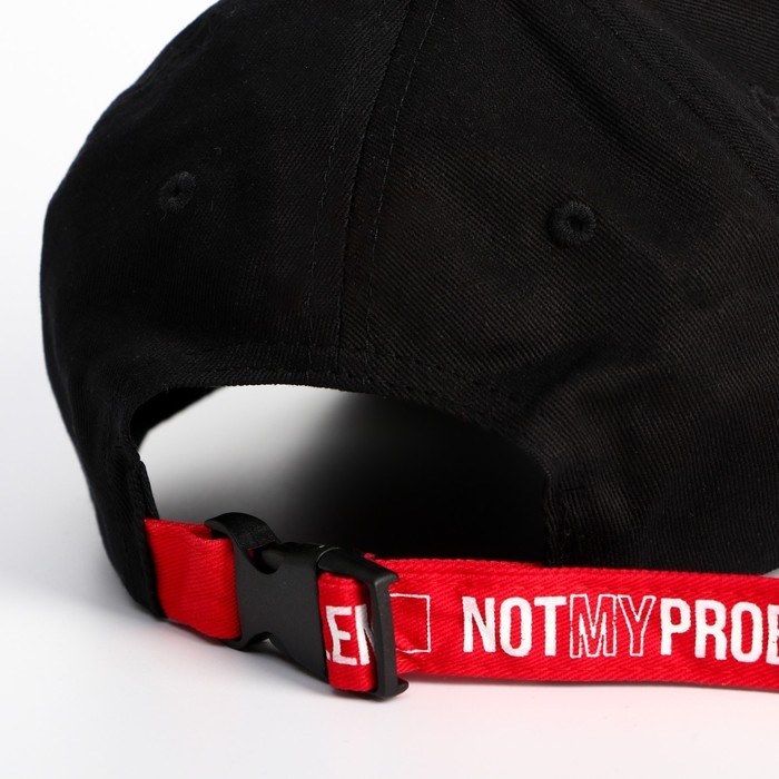 Кепка мужская Error, цвет чёрный, р-р 56 Кепка мужская Error, цвет чёрный, р-р 56