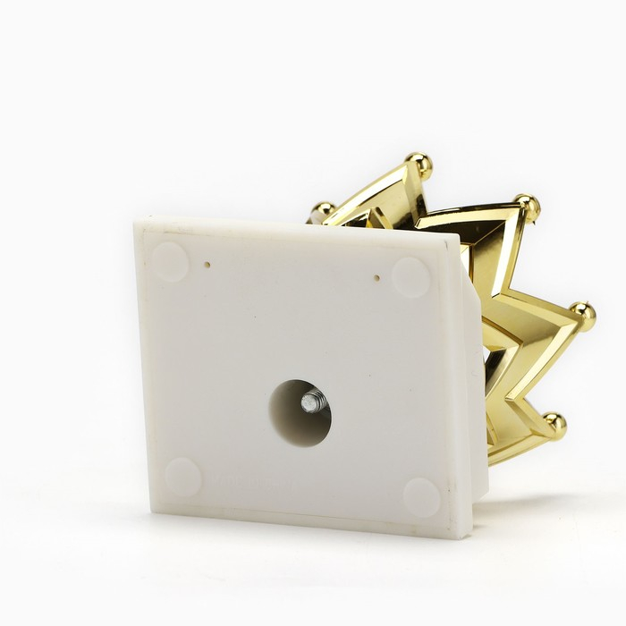 Наградная фигура, «Корона», золото, подставка пластик белая, 9 х 9 х 9 см. Наградная фигура, «Корона», золото, подставка пластик белая, 9 х 9 х 9 см.