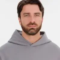 Худи оверсайз унисекс Outshine, серое, размер M/L