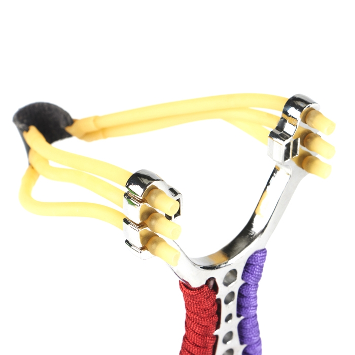 Рогатка металлическая "Настроение" в текстильной оплётке, 14 см, микс