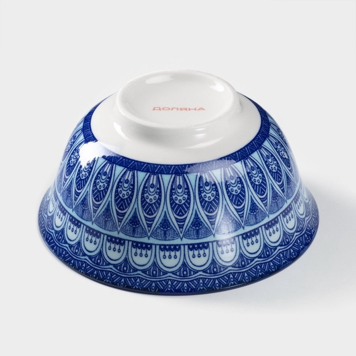 Салатник керамический Доляна «Мавлон», 350 мл, d=12,5 см, цвет синий Салатник керамический Доляна «Мавлон», 350 мл, d=12,5 см, цвет синий