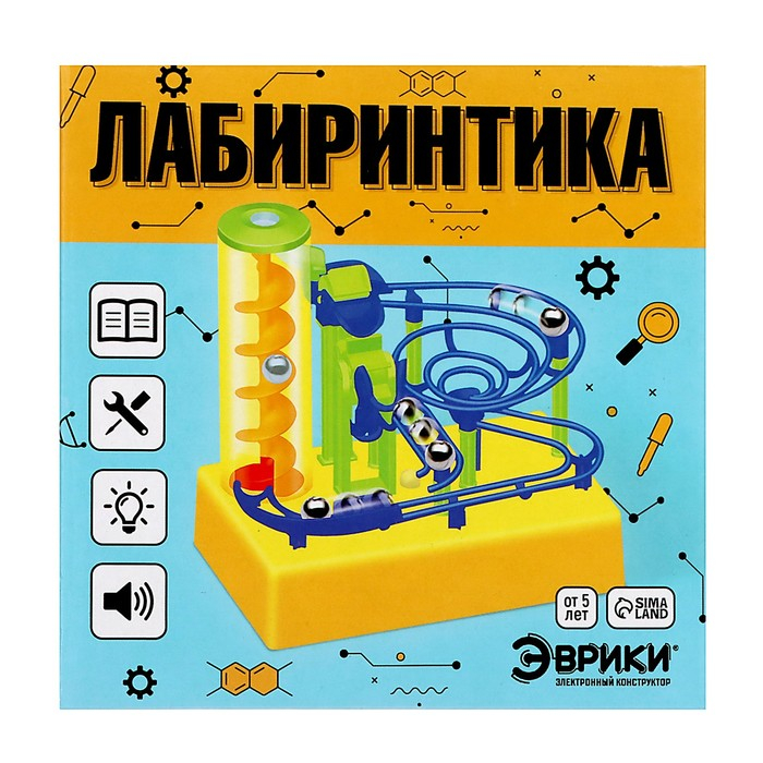 Конструктор электронный &laquo;Лабиринтика&raquo;, световые и звуковые эффекты, 20 деталей