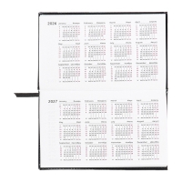 Планинг карманный датированный 2025, 155 х 95мм 64 листа, deVENTE.Matrix, твердая обложка кожзам с поролоном, тиснение, блок 70, черный