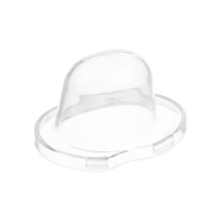 Соска-пустышка ортодонтическая, силикон, +6 мес., с колпачком, цвет персик