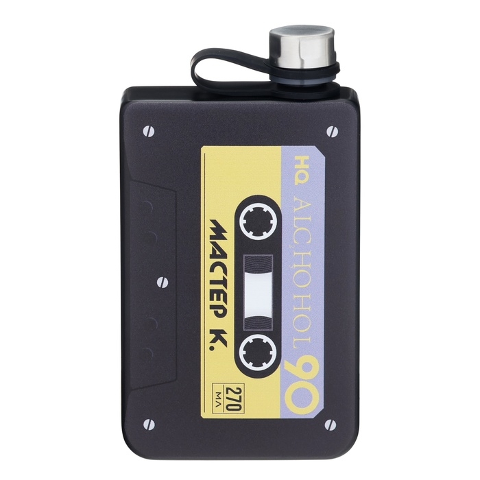 Фляжка для алкоголя Alcohol, нержавеющая сталь, подарочная, 270 мл, 9 oz