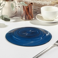 Тарелка десертная &laquo;Луиз&raquo;, d=19 см, цвет лондон топаз