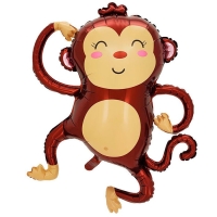 Шар фольгированный 25" &laquo;Обезьяна&raquo;