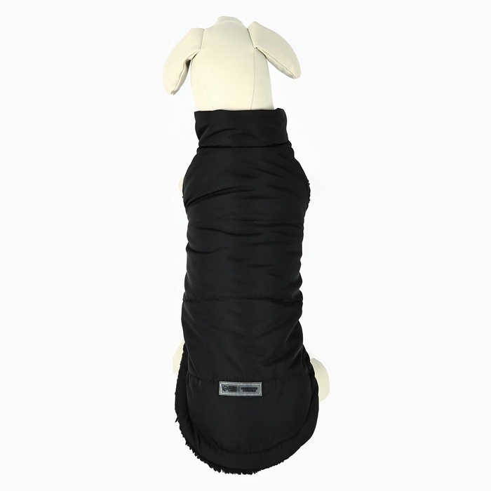 Одежда для собак. Куртка зимняя &laquo;Тёплая зима&raquo;, чёрная, размер L