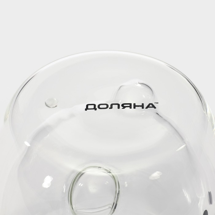 Стакан стеклянный с двойными стенками Доляна «Медведь», 200 мл, 9×9 см Стакан стеклянный с двойными стенками Доляна «Медведь», 200 мл, 9×9 см