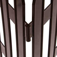 Ограждение декоративное, 35 × 210 см, 5 секций, пластик, коричневое, GOTIKA, Greengo Ограждение декоративное, 35 × 210 см, 5 секций, пластик, коричневое, GOTIKA, Greengo