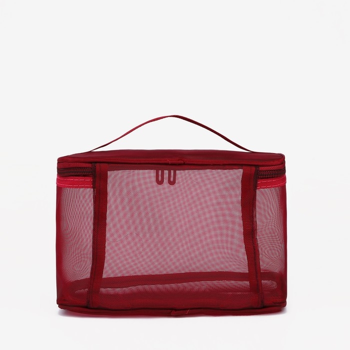 Косметичка на молнии, цвет бордовый Косметичка на молнии, цвет бордовый