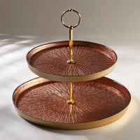 Этажерка Victoria Marrone, d=21/28 см, цвет бронзовый Этажерка Victoria Marrone, d=21/28 см, цвет бронзовый