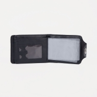 Портмоне мужское на магните, для купюр, для карт, для монет, цвет чёрный Портмоне мужское на магните, для купюр, для карт, для монет, цвет чёрный