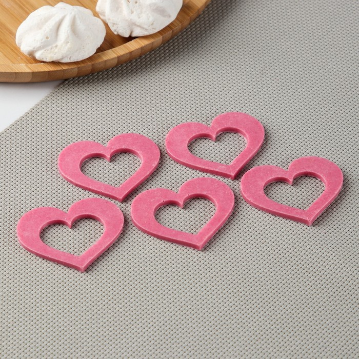 Силиконовая форма &laquo;Сердце для шоколада&raquo;, 5,5&times;4 см, цвет прозрачный