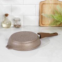 Сковорода &laquo;Гранит Brown&raquo;, d=20 см, антипригарное покрытие, съёмная ручка, цвет МИКС