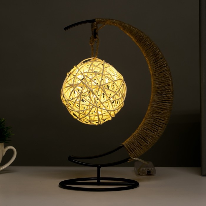 Ночник 16824/1 LED от батареек 2АА черный 17х10х28 см RISALUX