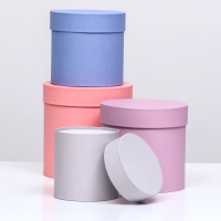 Набор круглых коробок 4 в 1 "Рассвет" 20 х 20 х 17,5 - 14 х 14 х 13 см Набор круглых коробок 4 в 1 "Рассвет" 20 х 20 х 17,5 - 14 х 14 х 13 см