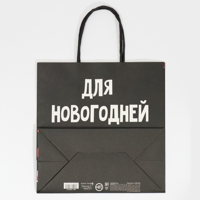Пакет подарочный новогодний &laquo;Новогодняя суета&raquo;, 22 х 22 х 11 см, Новый год