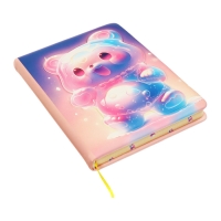 Записная книжка подарочная 96л,линия, цветной срез,обложка ПВХ 3D Мишка (17,7х12,4см) Записная книжка подарочная 96л,линия, цветной срез,обложка ПВХ 3D Мишка (17,7х12,4см)