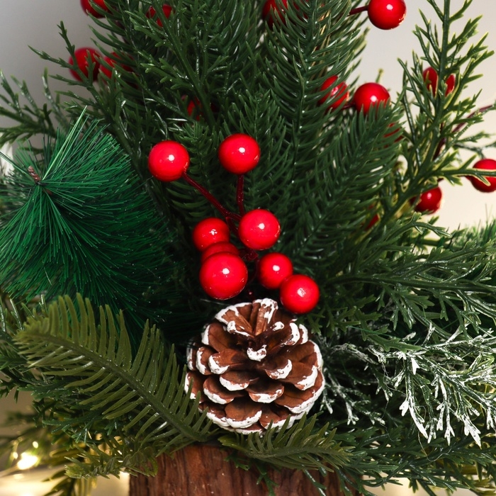 Декор "Лесной фестиваль" шишки ягоды, 30 см