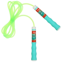 Скакалка детская ONLYTOP «Пряник», 2,85 м, цвет зелёный Скакалка детская ONLYTOP «Пряник», 2,85 м, цвет зелёный