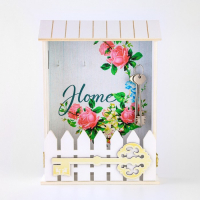 Ключница настенная &laquo;Home&raquo;, цветы, 22,5 х 30,5 х 5,7 см.
