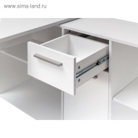 Стол письменный Лайт, 1360(2035)х1392(680)х752, Белый