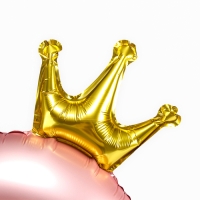 Шар фольгированный 42" «Цифра 8 с короной» на подставке, цвет розовый Шар фольгированный 42" «Цифра 8 с короной» на подставке, цвет розовый