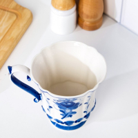 Кружка "Весна" ,авт. Голубенков Н.А., 14х10х11см,380мл, 1 сорт, гжель