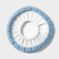 Чехол на сиденье для унитаза на резинке &laquo;Полоски&raquo;, 31,5&times;31,5 см, 75 г, цвет МИКС