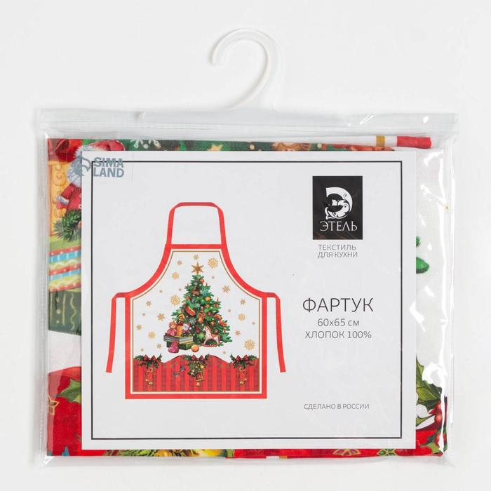 Фартук &laquo;Этель: Новогодняя сказка&raquo;, 65 &times; 60 см, 100 % хлопок, саржа, 190 г/м&sup2;