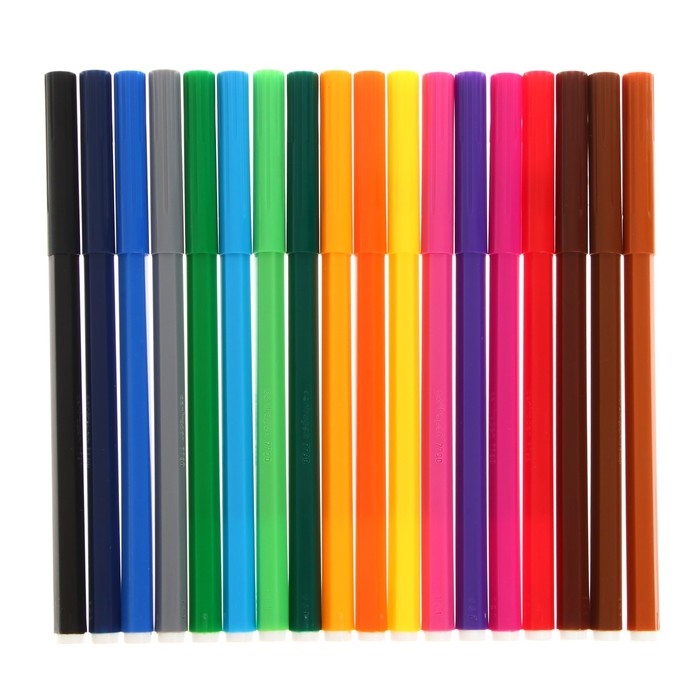 Фломастеры 18 цветов Centropen 7790/18 Пингвины, линия 1.0 мм, пластиковый конверт