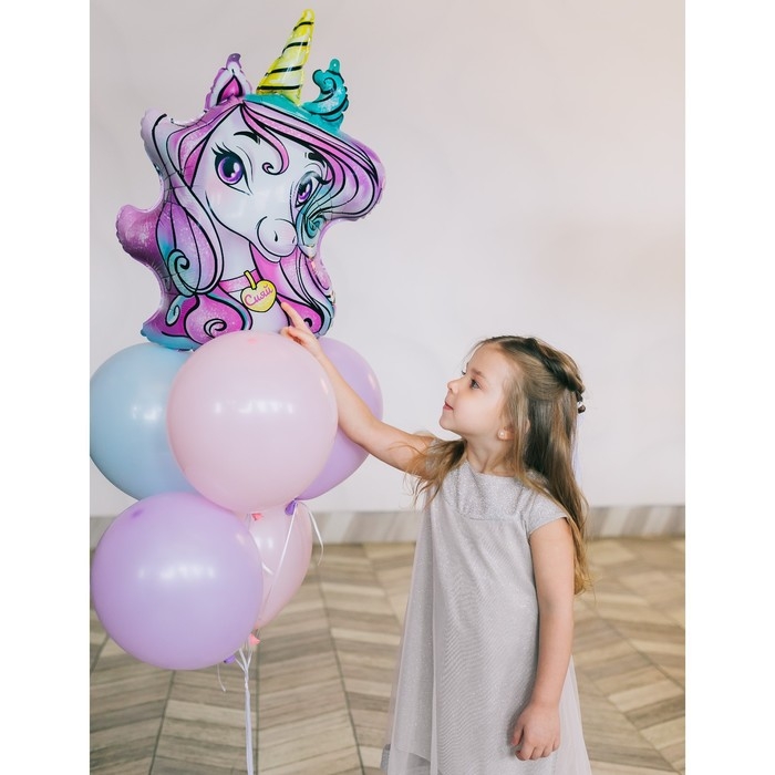 Воздушный шар фольгированный 24 Воздушный шар фольгированный 24" «Время волшебства», единорог, без подложки
