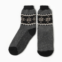 Носки мужские шерстяные &laquo;Орнамент&raquo;, цвет лён, размер 29