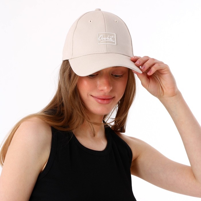 Кепка женская Overhat, цвет молочный, р-р 56 Кепка женская Overhat, цвет молочный, р-р 56