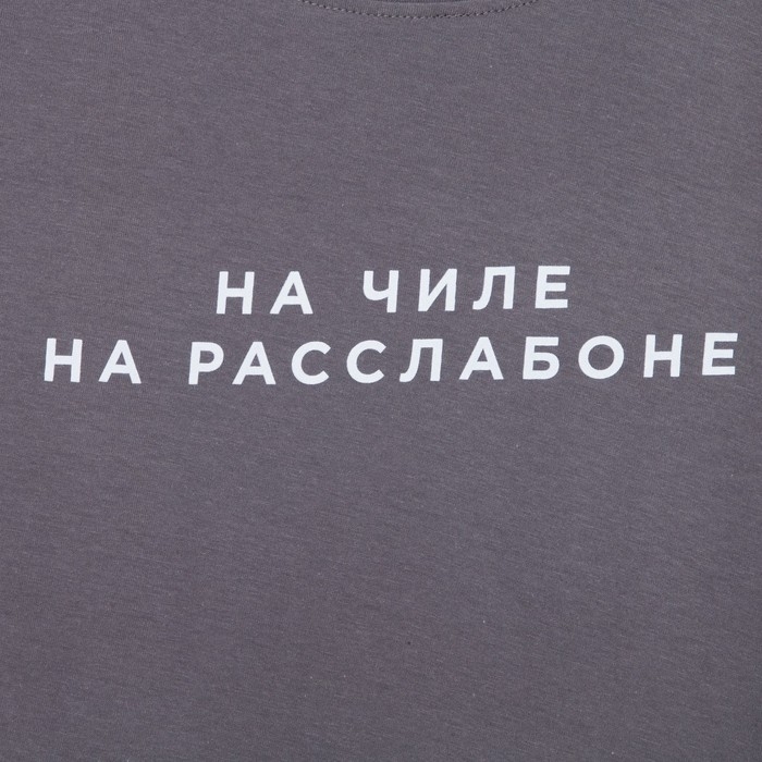 Пижама мужская KAFTAN Пижама мужская KAFTAN "На чиле" размер 48, серый/синий