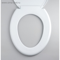 Сиденье для унитаза с крышкой Росспласт «Декор. Сакура», 46×36 см, цвет белый Сиденье для унитаза с крышкой Росспласт «Декор. Сакура», 46×36 см, цвет белый